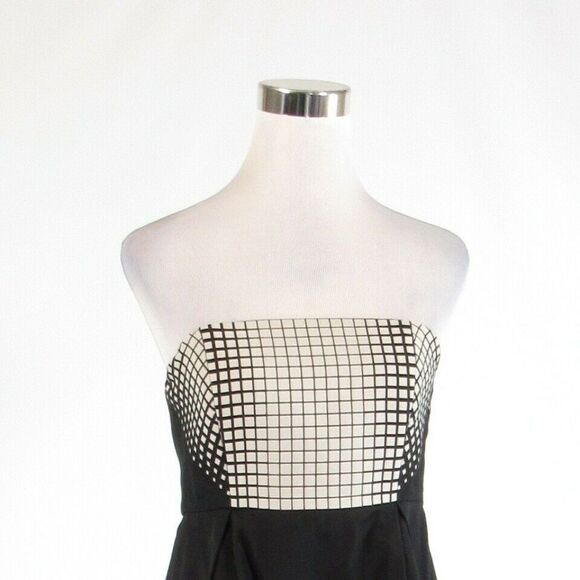 Black gray TIBI NEW YORK sheath dress 8 - Picture 2 of 8